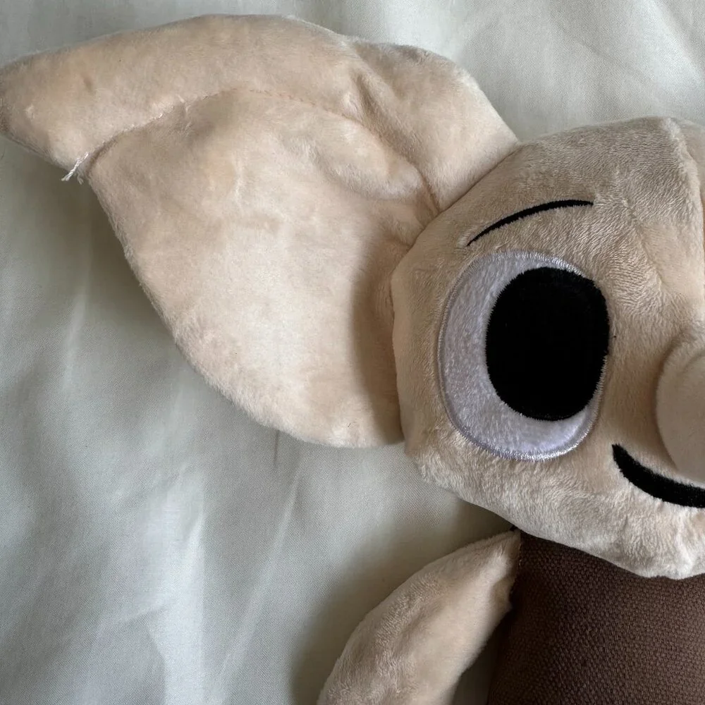 NWT, Bark Box Dog Toy DOBBY, M-L Dogs 20+ lbs., Tan/Brown Plush, Harry Potter